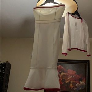 Spring dress,with matching sweater.